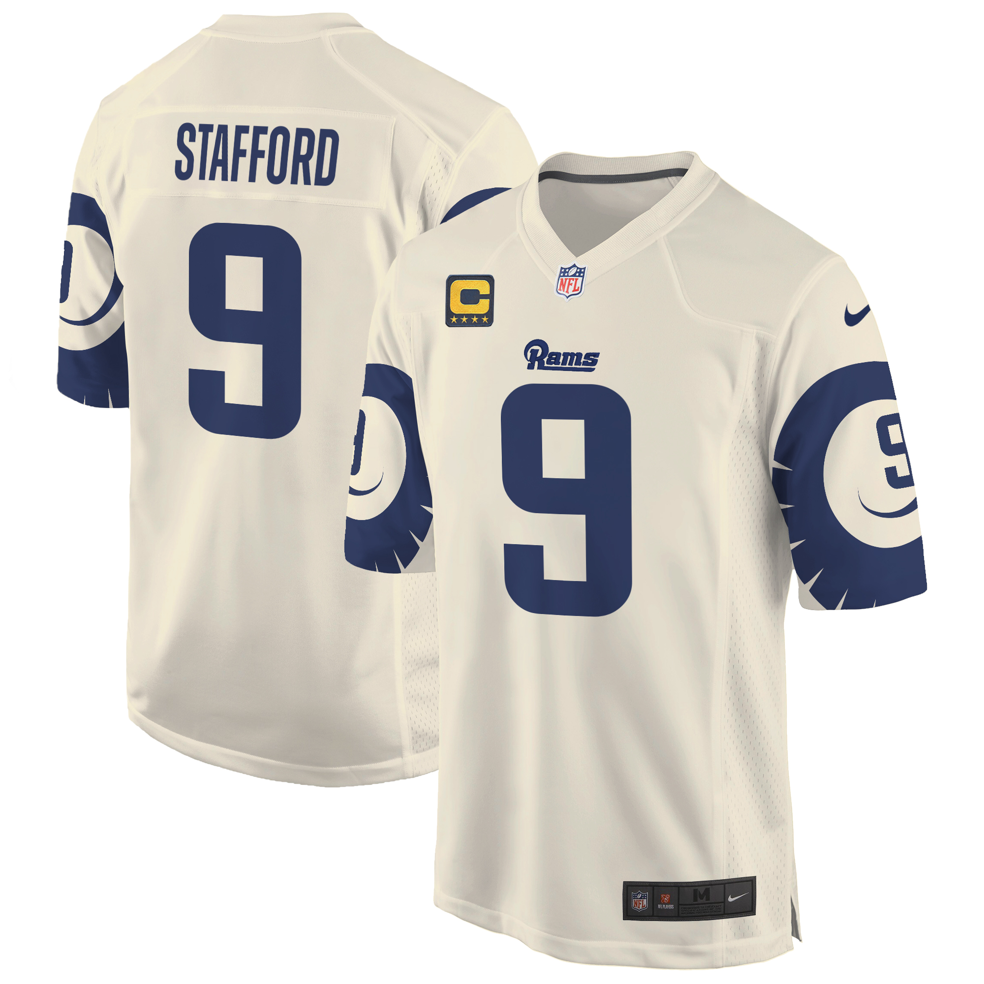 Matthew Stafford Men's Los Angeles Rams Special Game Bone Jersey - All Stitched