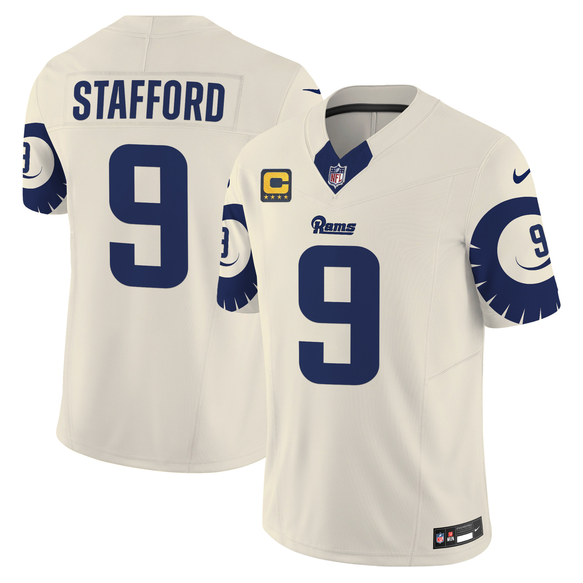 Matthew Stafford Men's Los Angeles Rams Special Vapor Limited Bone Jersey - All Stitched