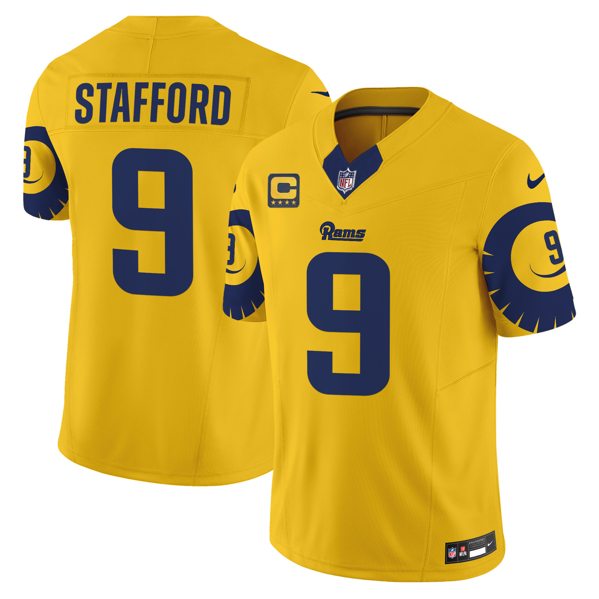 Matthew Stafford Men's Los Angeles Rams Special Vapor Limited Gold Jersey - All Stitched