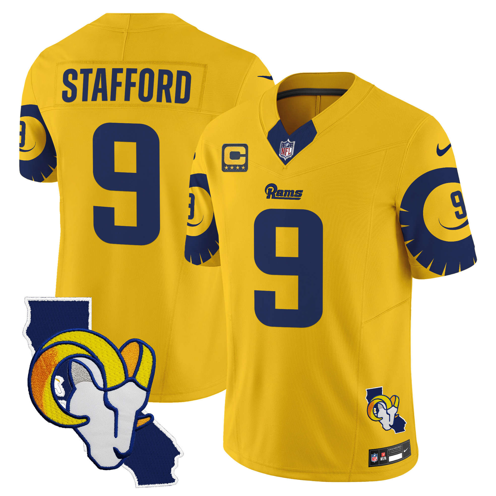 Matthew Stafford Men's Los Angeles Rams Special Vapor Limited Gold Jersey - All Stitched