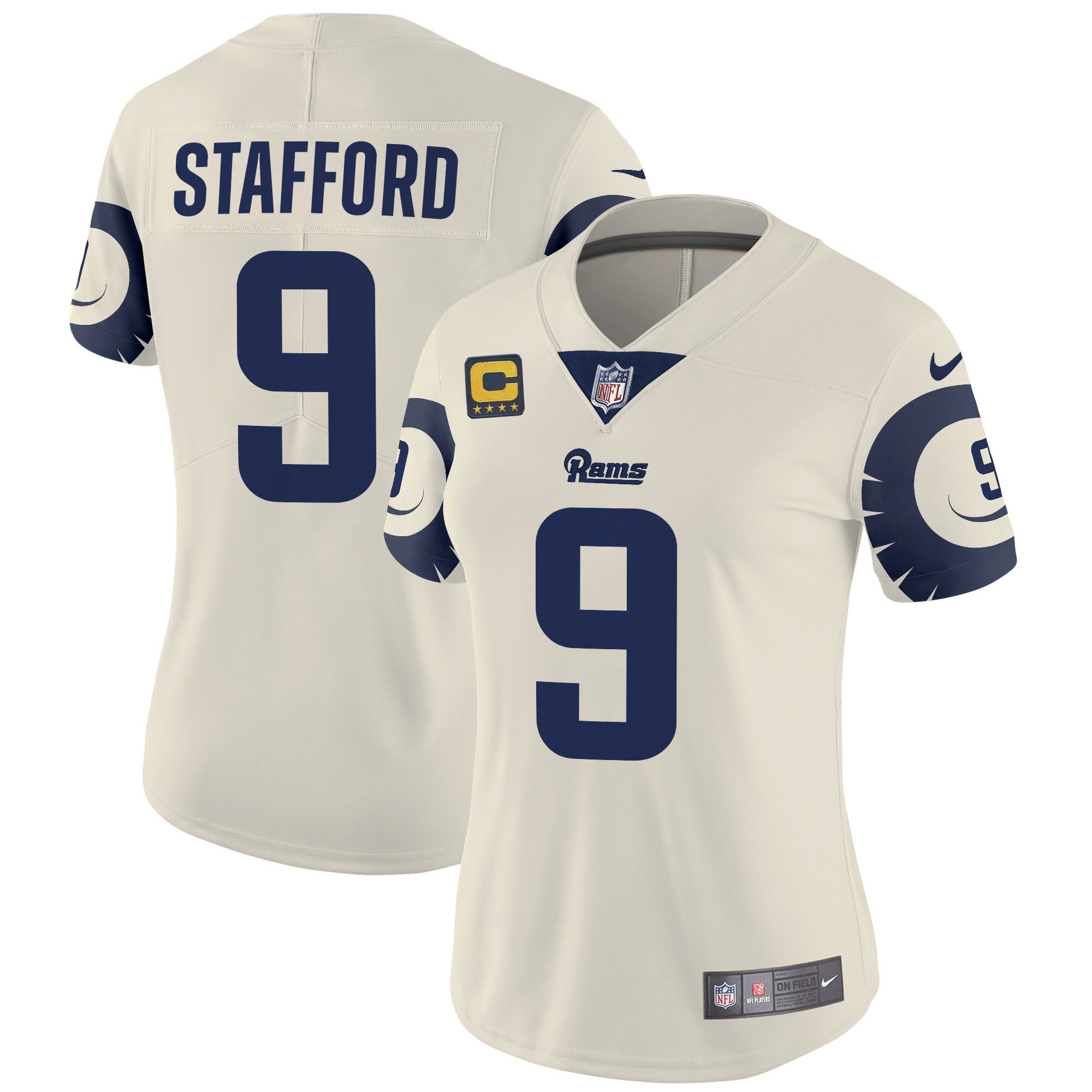 Matthew Stafford Women's Los Angeles Rams Special Vapor Limited Bone Jersey - All Stitched