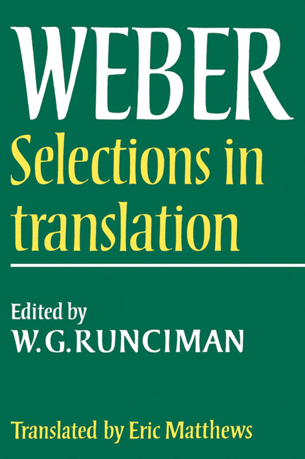 Max Weber: Selections in Translation 1st Edition â€“ PDF/EPUB Version Downloadable