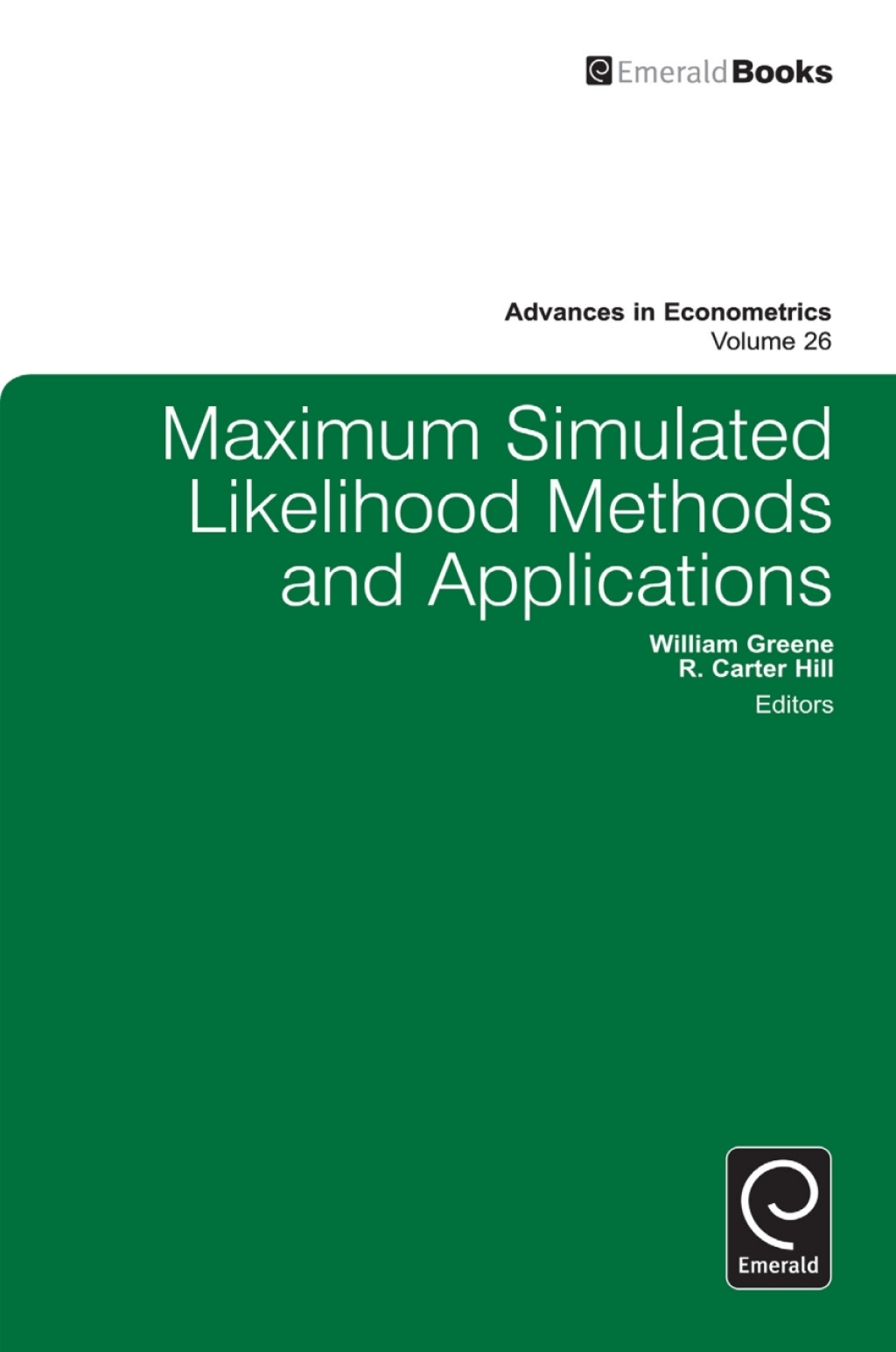 Maximum Simulated Likelihood Methods and Applications  â€“ PDF/EPUB Version Downloadable