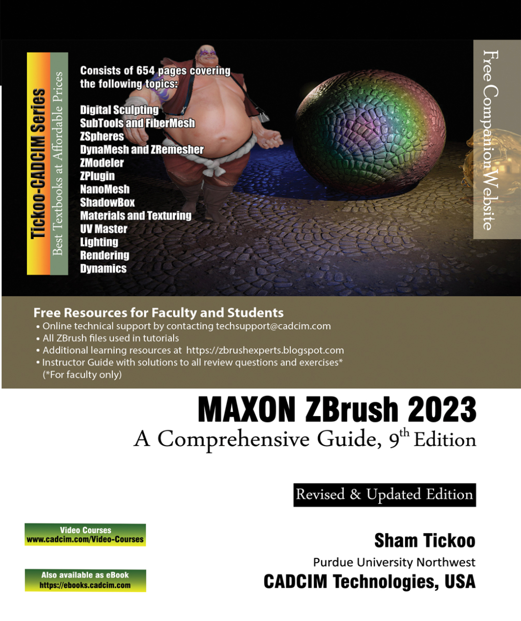 MAXON ZBrush 2023: A Comprehensive Guide 9th Edition â€“ PDF/EPUB Version Downloadable
