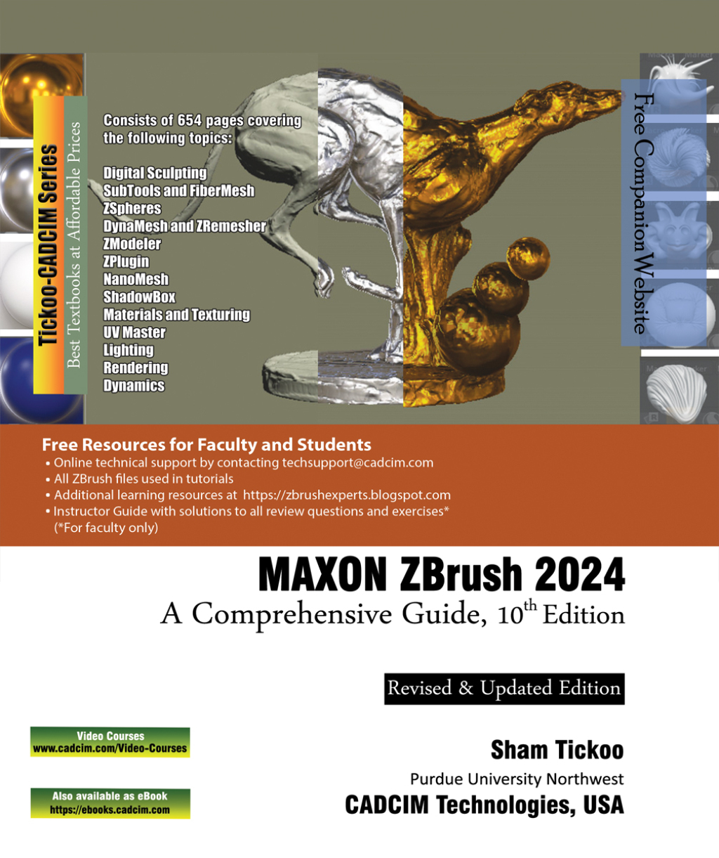 MAXON ZBrush 2024: A Comprehensive Guide 10th Edition â€“ PDF/EPUB Version Downloadable