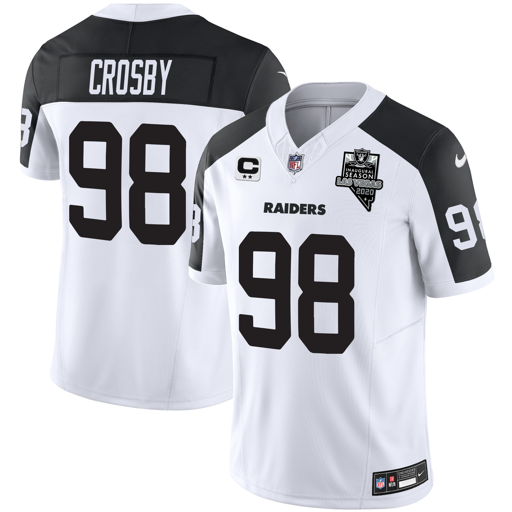 Maxx Crosby Men's Las Vegas Raiders Vapor Limited Inverted Jersey - All Stitched