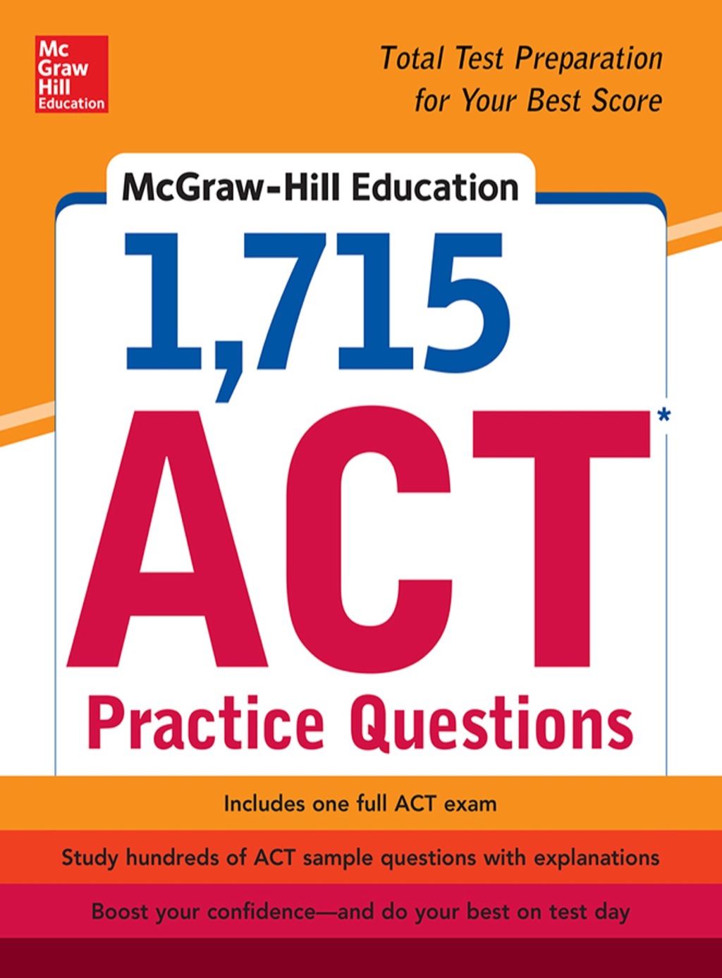 McGraw-Hill Education 1,715 ACT Practice Questions 1st Edition - (PDF/EPUB Version)