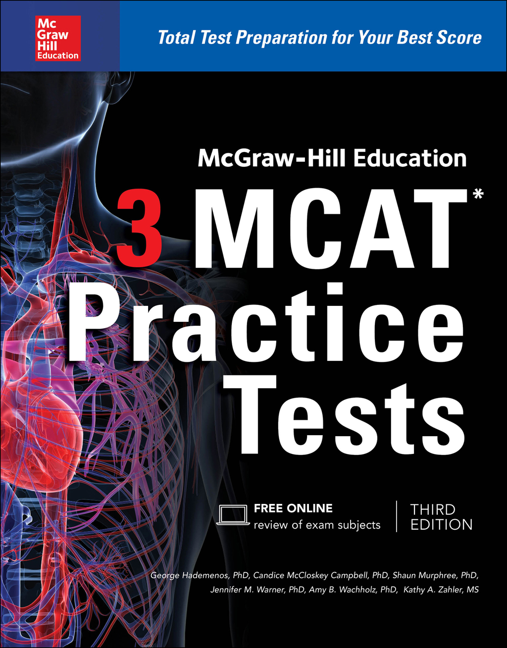 McGraw-Hill Education 3 MCAT Practice Tests, Third Edition 3rd Edition â€“ PDF/EPUB Version Downloadable