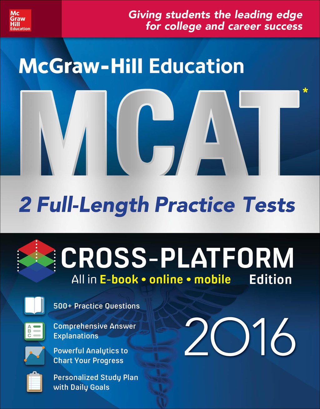 McGraw-Hill Education MCAT: 2 Full-Length Practice Tests 2016, Cross-Platform Edition 2nd Edition â€“ PDF/EPUB Version Downloadable