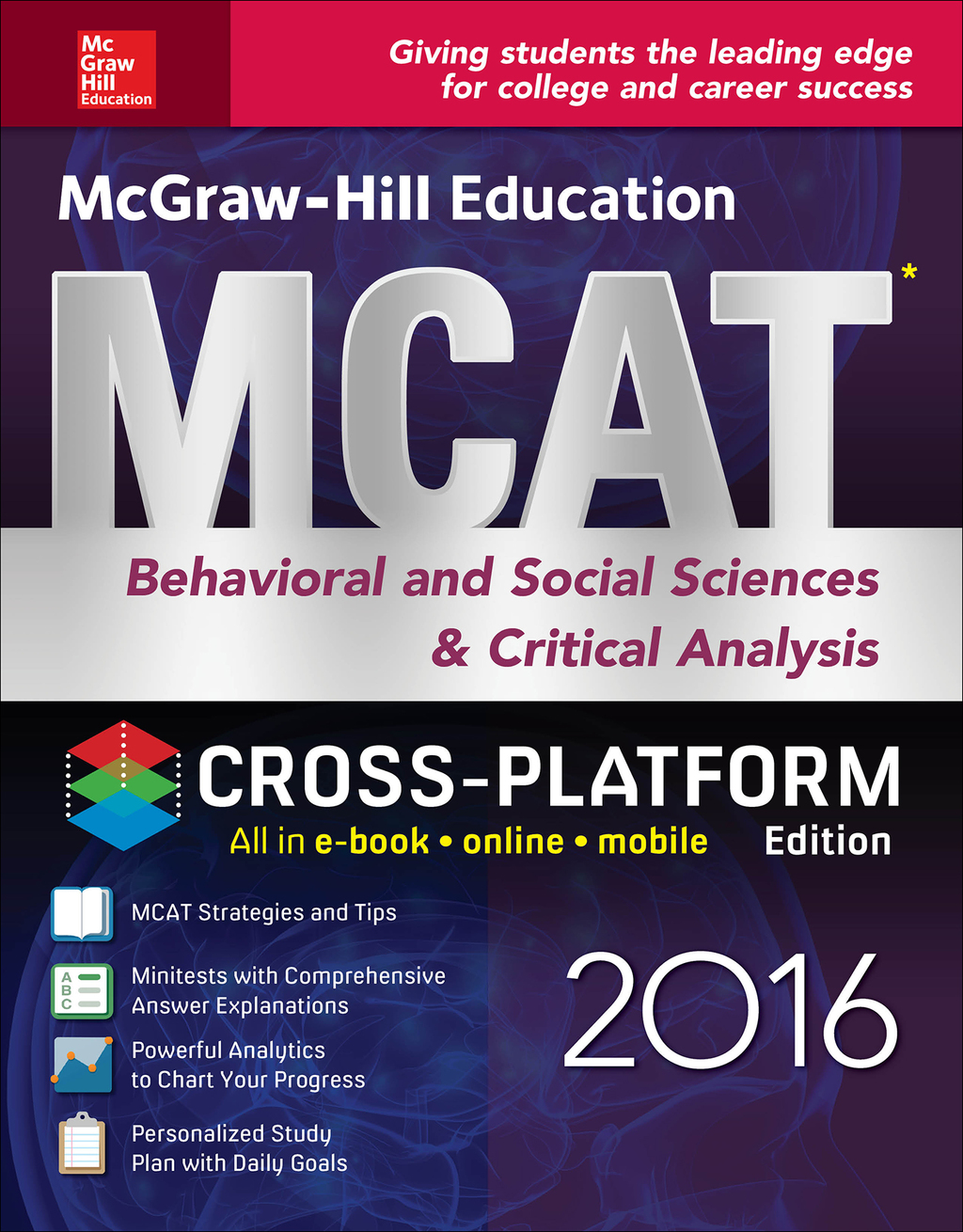 McGraw-Hill Education MCAT Behavioral and Social Sciences & Critical Analysis 2016 Cross-Platform Edition 2nd Edition â€“ PDF/EPUB Version Downloadable