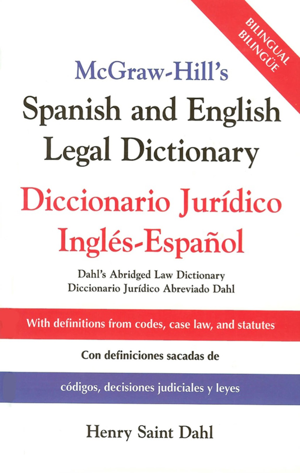 McGraw-Hill's Spanish and English Legal Dictionary 1st Edition â€“ PDF/EPUB Version Downloadable