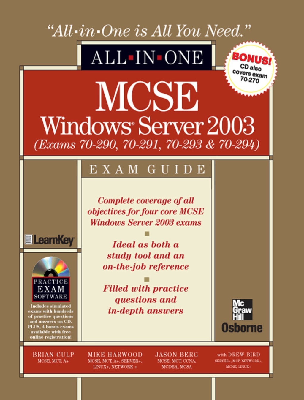 MCSE Windows Server 2003 All-in-One Exam Guide (Exams 70-290, 70-291, 70-293 & 70-294) 1st Edition â€“ PDF/EPUB Version Downloadable