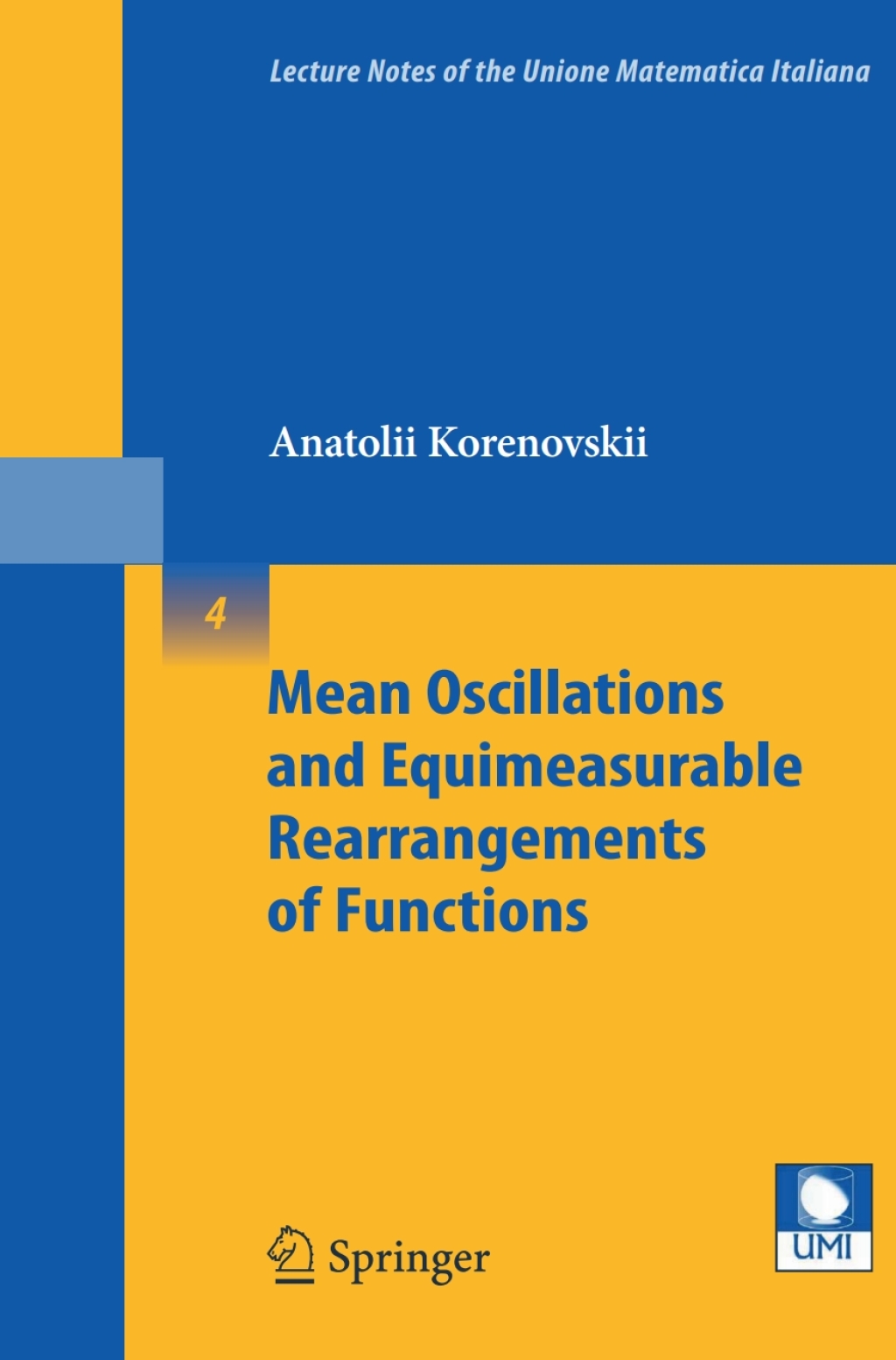 Mean Oscillations and Equimeasurable Rearrangements of Functions  â€“ PDF/EPUB Version Downloadable