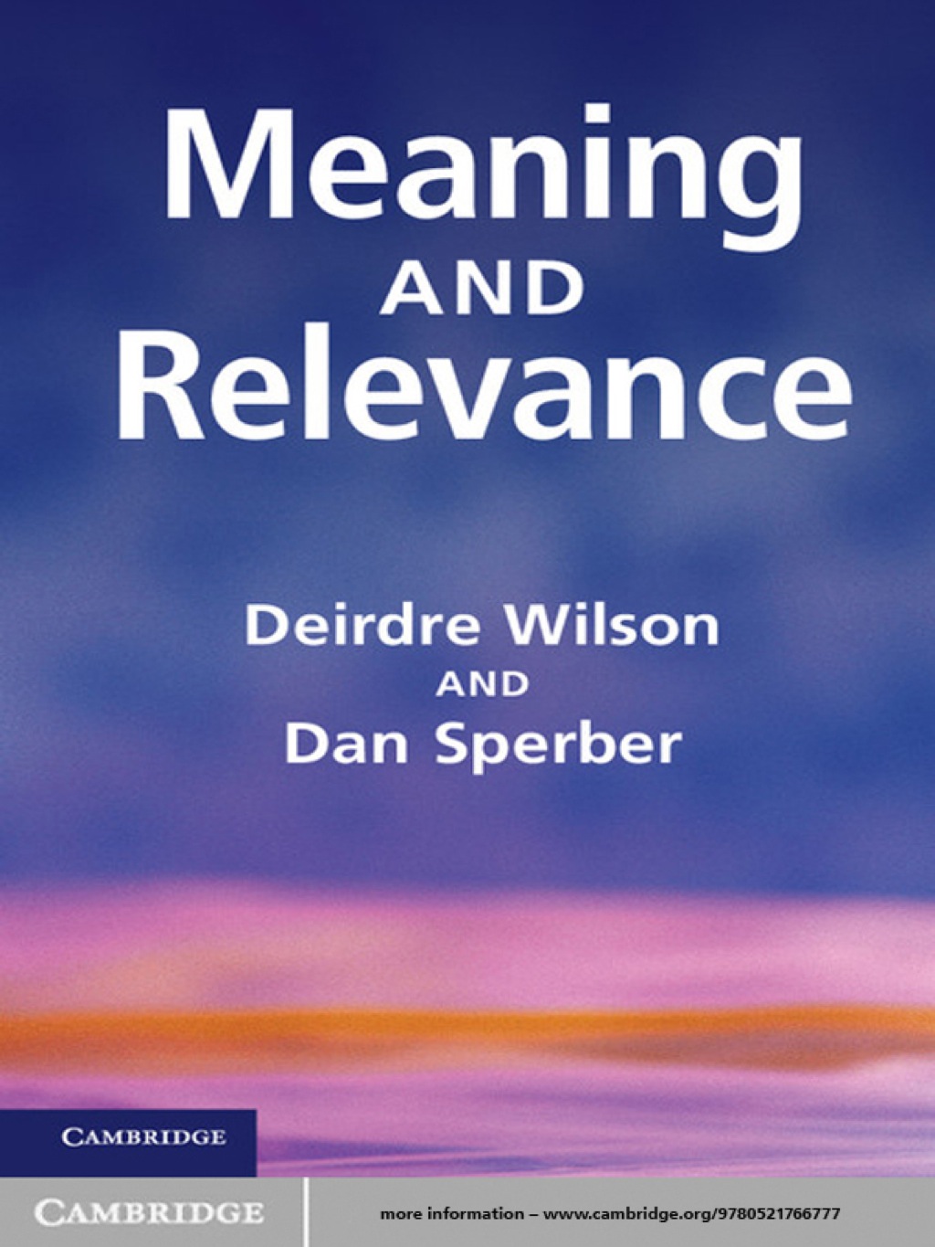 Meaning and Relevance 1st Edition â€“ PDF/EPUB Version Downloadable