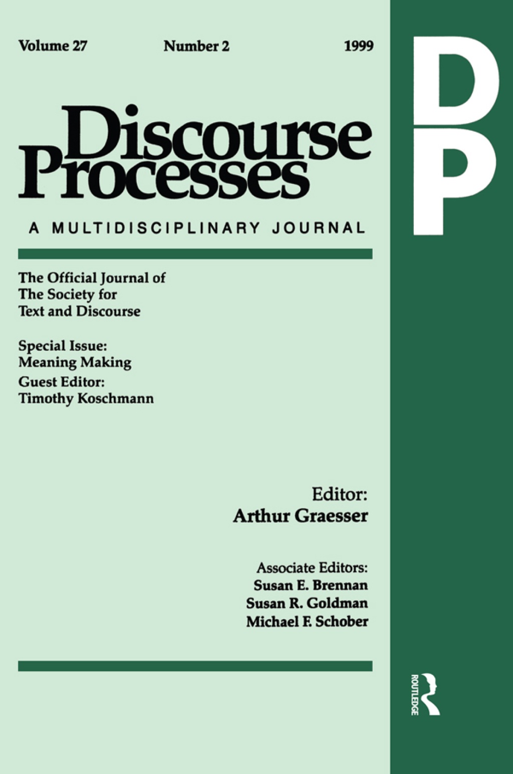 Meaning Making A Special Issue of Discourse Processes 1st Edition â€“ PDF/EPUB Version Downloadable