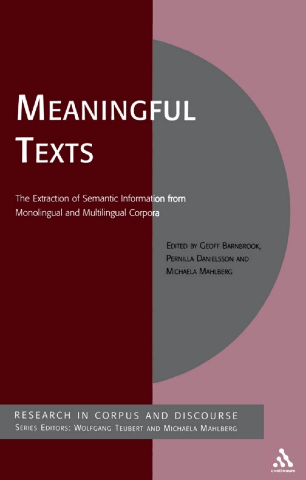 Meaningful Texts The Extraction of Semantic Information from Monolingual and Multilingual Corpora 1st Edition â€“ PDF/EPUB Version Downloadable