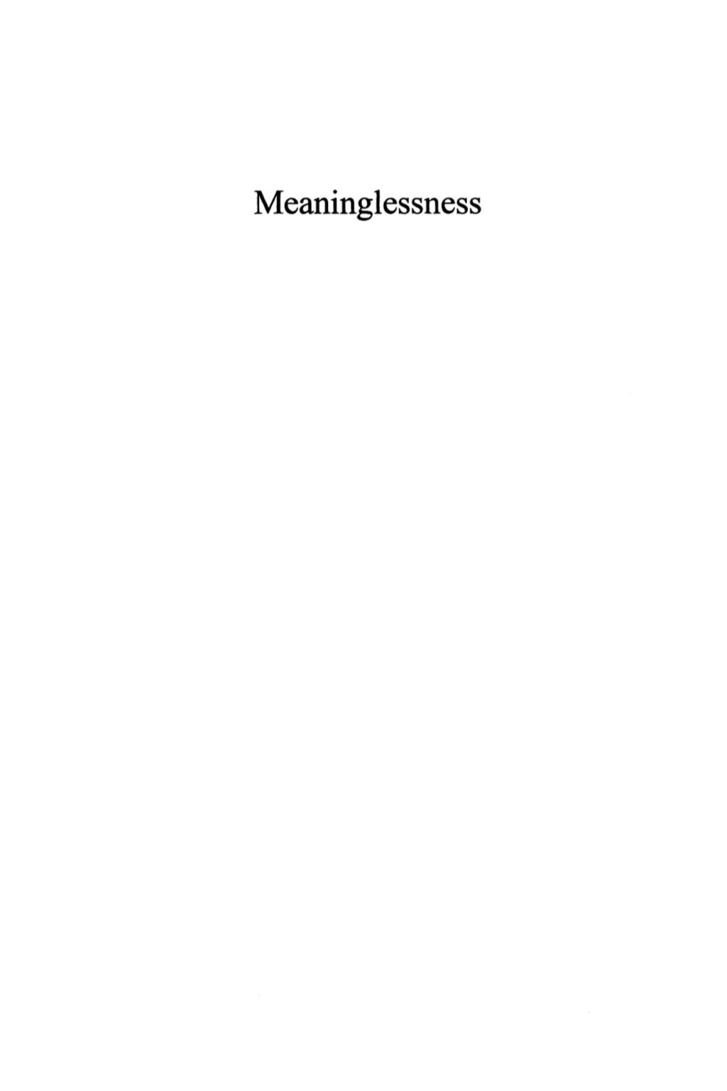 Meaninglessness The Solutions of Nietzsche, Freud, and Rorty 1st Edition â€“ PDF/EPUB Version Downloadable