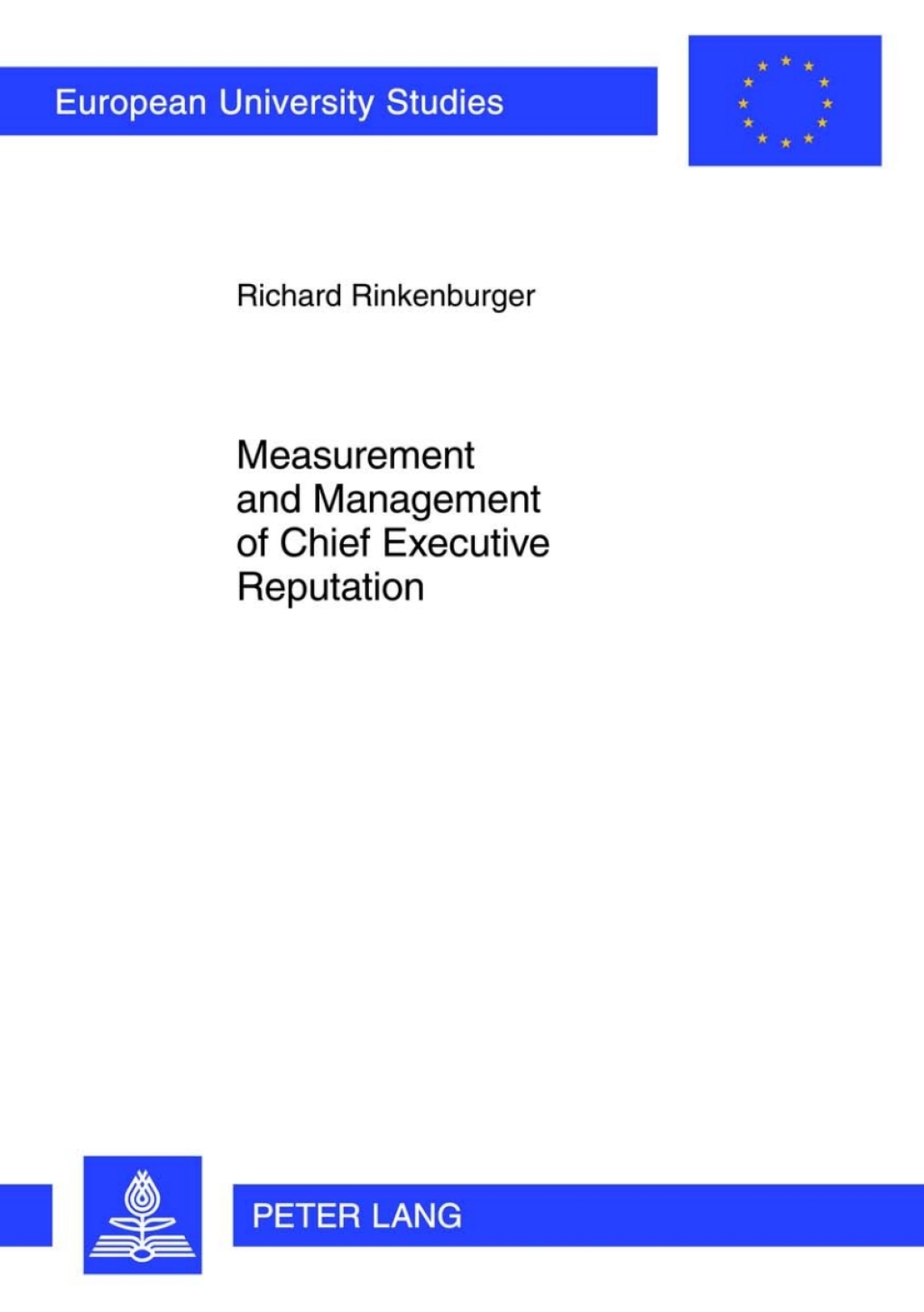 Measurement and Management of Chief Executive Reputation 1st Edition â€“ PDF/EPUB Version Downloadable