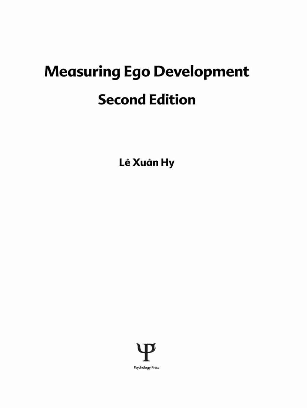 Measuring Ego Development 2nd Edition â€“ PDF/EPUB Version Downloadable