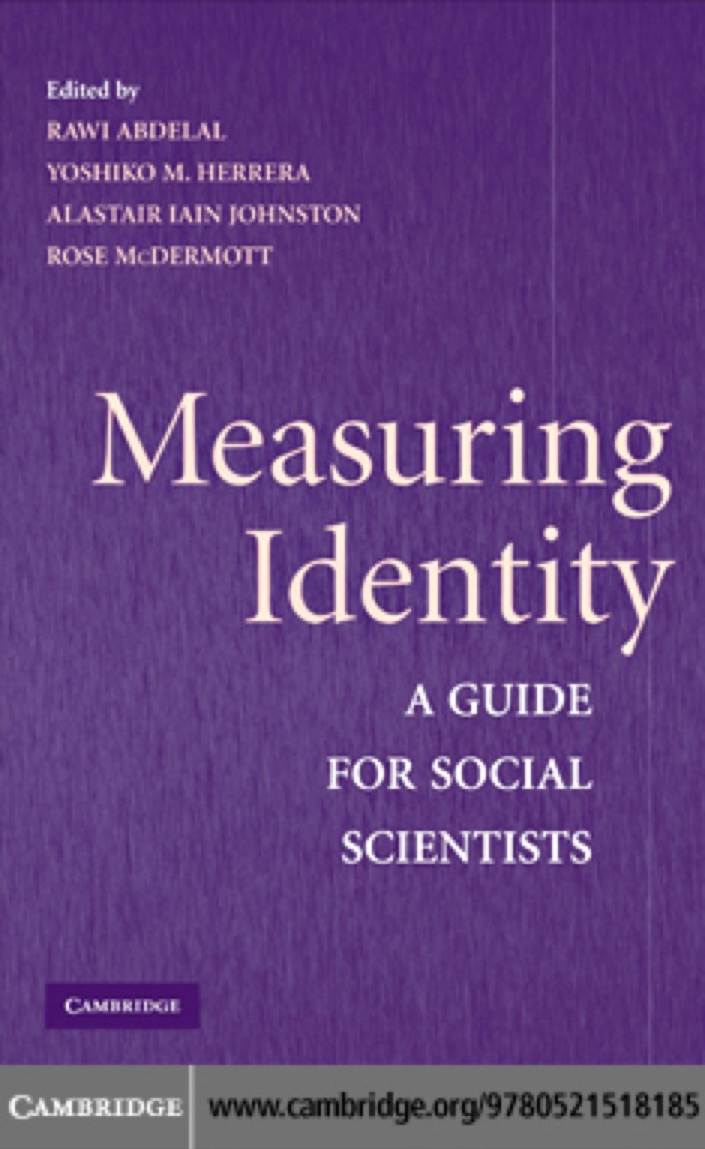 Measuring Identity A Guide for Social Scientists 1st Edition â€“ PDF/EPUB Version Downloadable