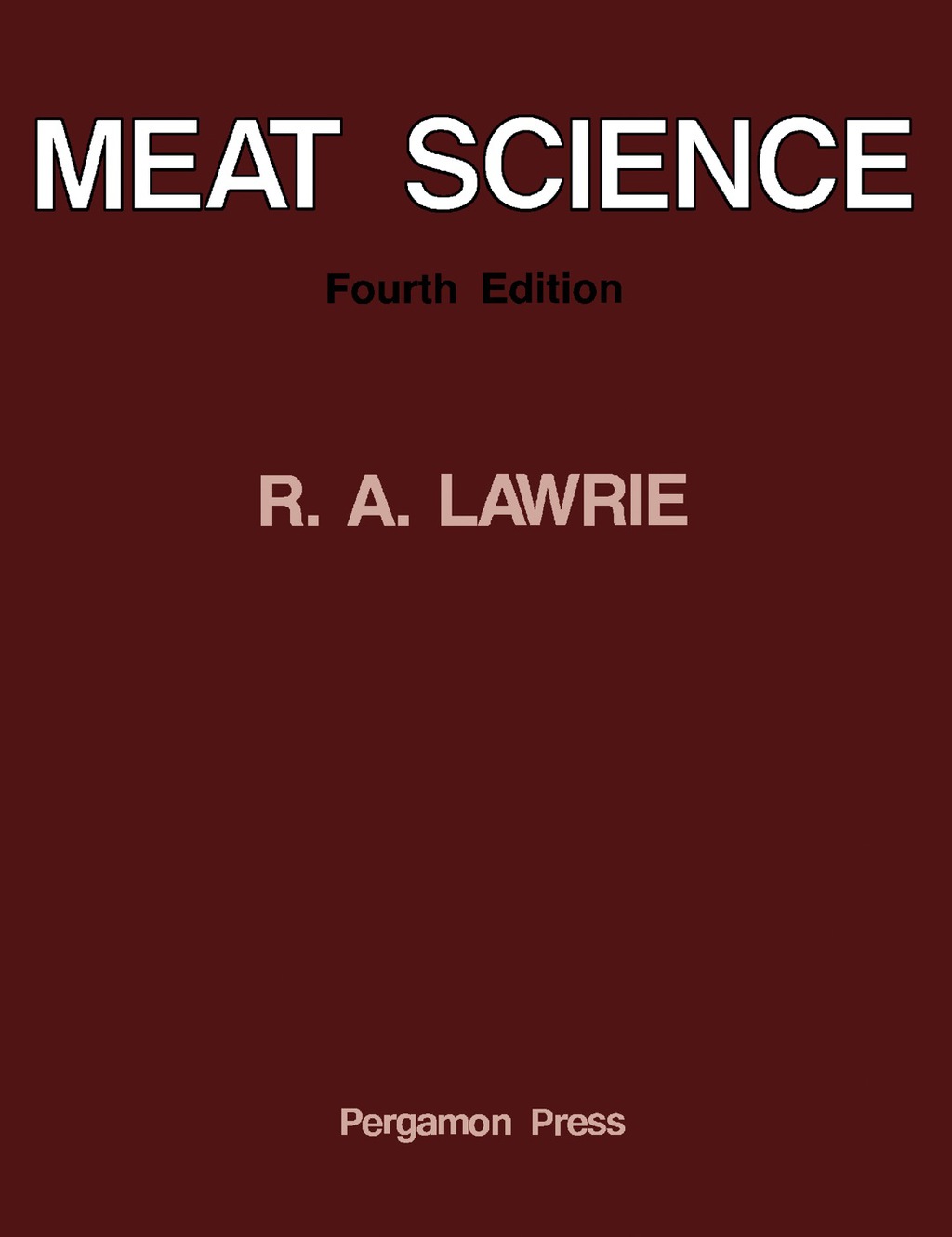 Meat Science 4th Edition â€“ PDF/EPUB Version Downloadable