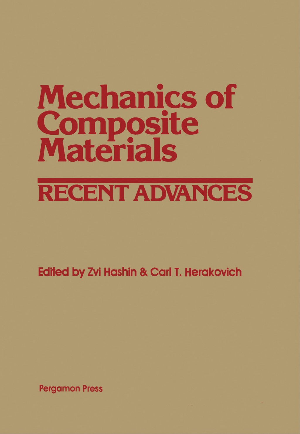 Mechanics of Composite Materials Recent Advances  â€“ PDF/EPUB Version Downloadable