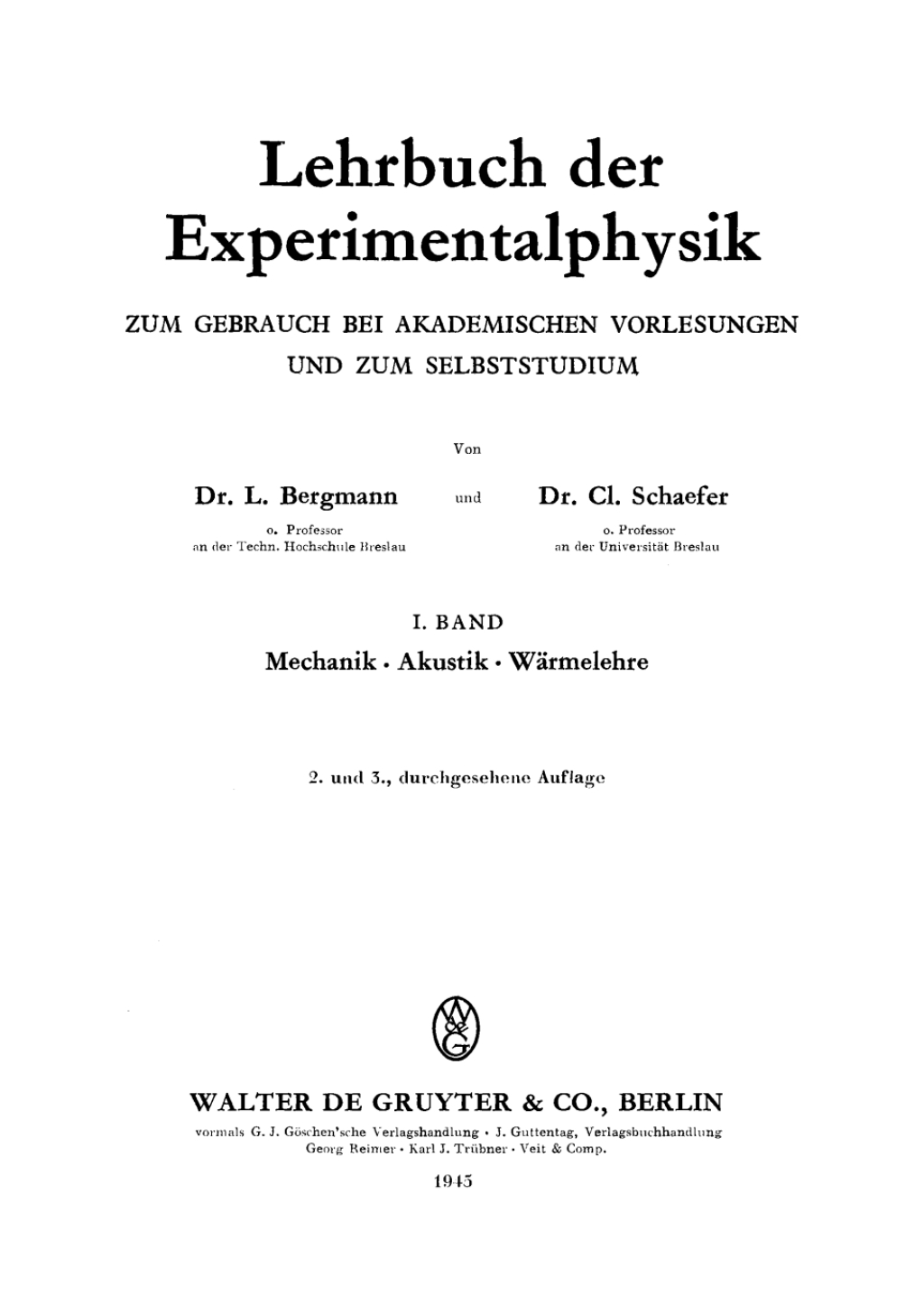 Mechanik â€“ Akustik â€“ WÃ¤rmelehre 2nd Edition â€“ PDF/EPUB Version Downloadable