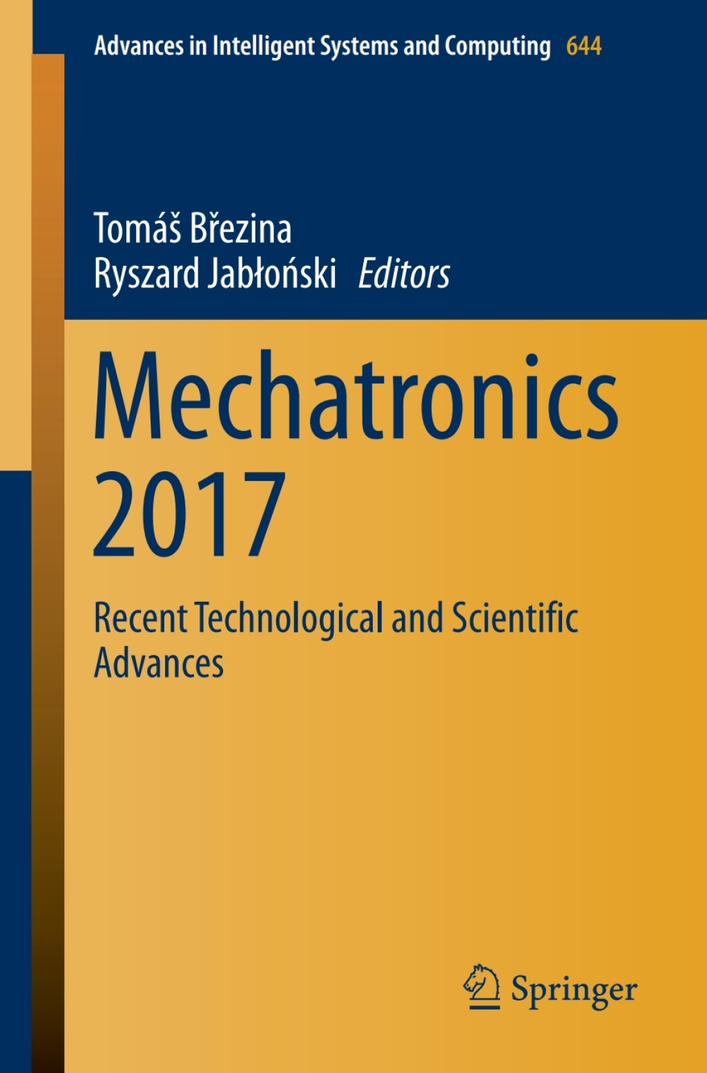 Mechatronics 2017 Recent Technological and Scientific Advances  â€“ PDF/EPUB Version Downloadable