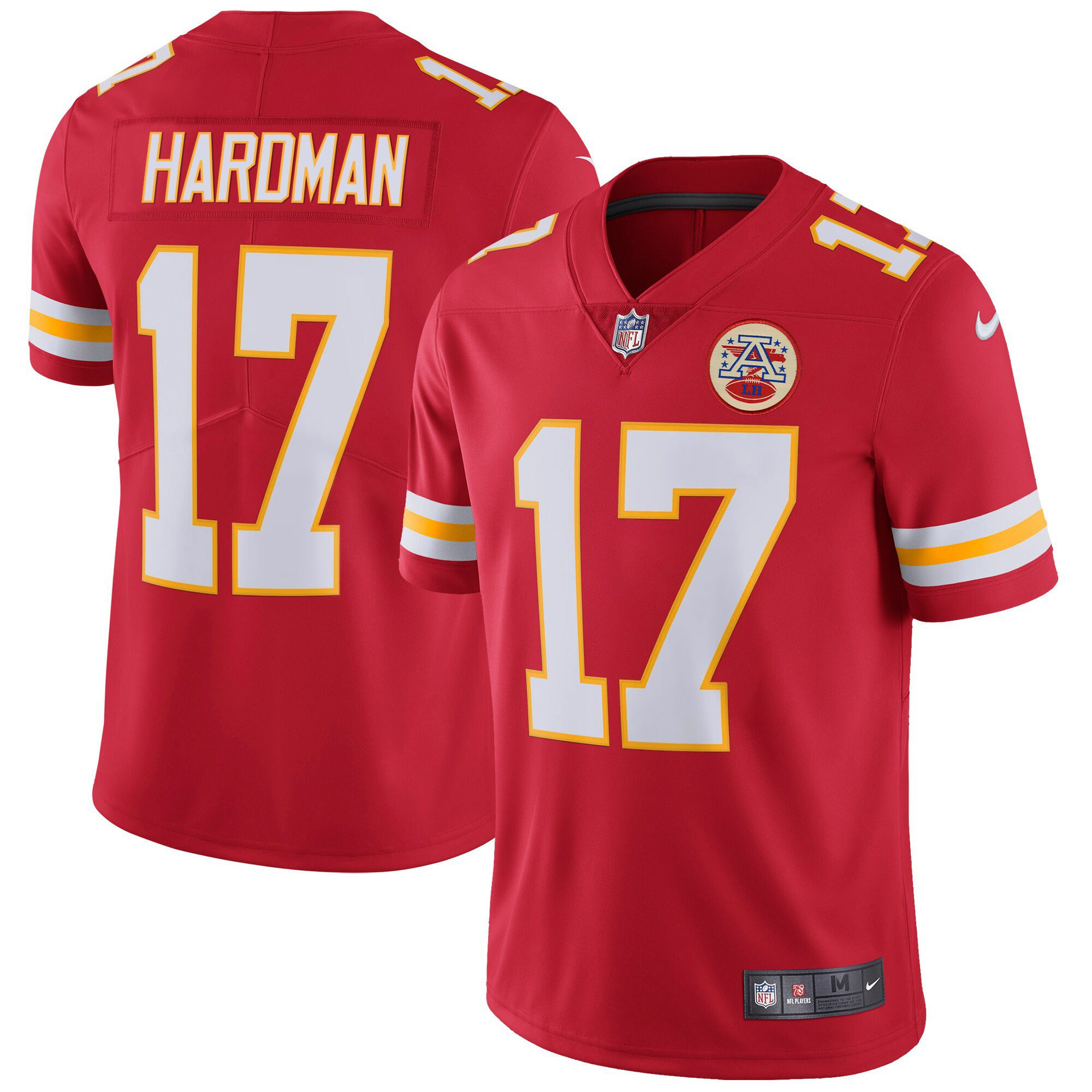 Mecole Hardman Men's Kansas City Chiefs Player Vapor Red Jersey - All Stitched