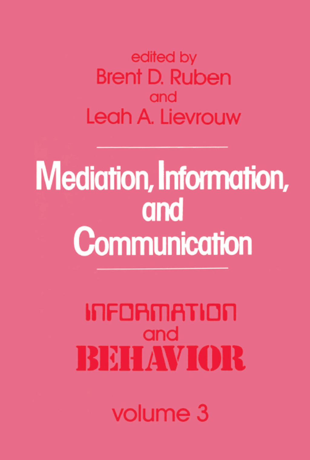 Mediation, Information, and Communication 1st Edition â€“ PDF/EPUB Version Downloadable