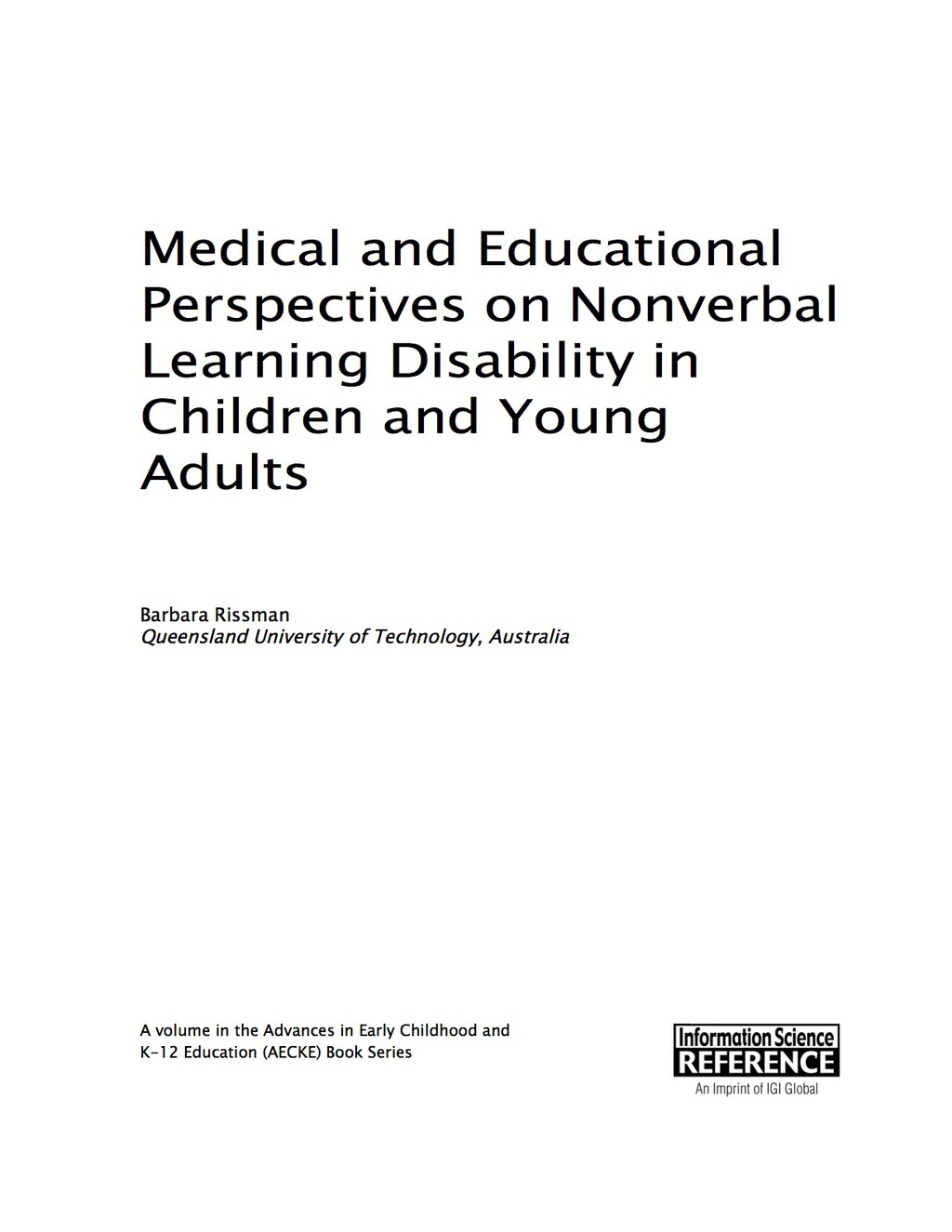 Medical and Educational Perspectives on Nonverbal Learning Disability in Children and Young Adults – PDF/EPUB Version Downloadable