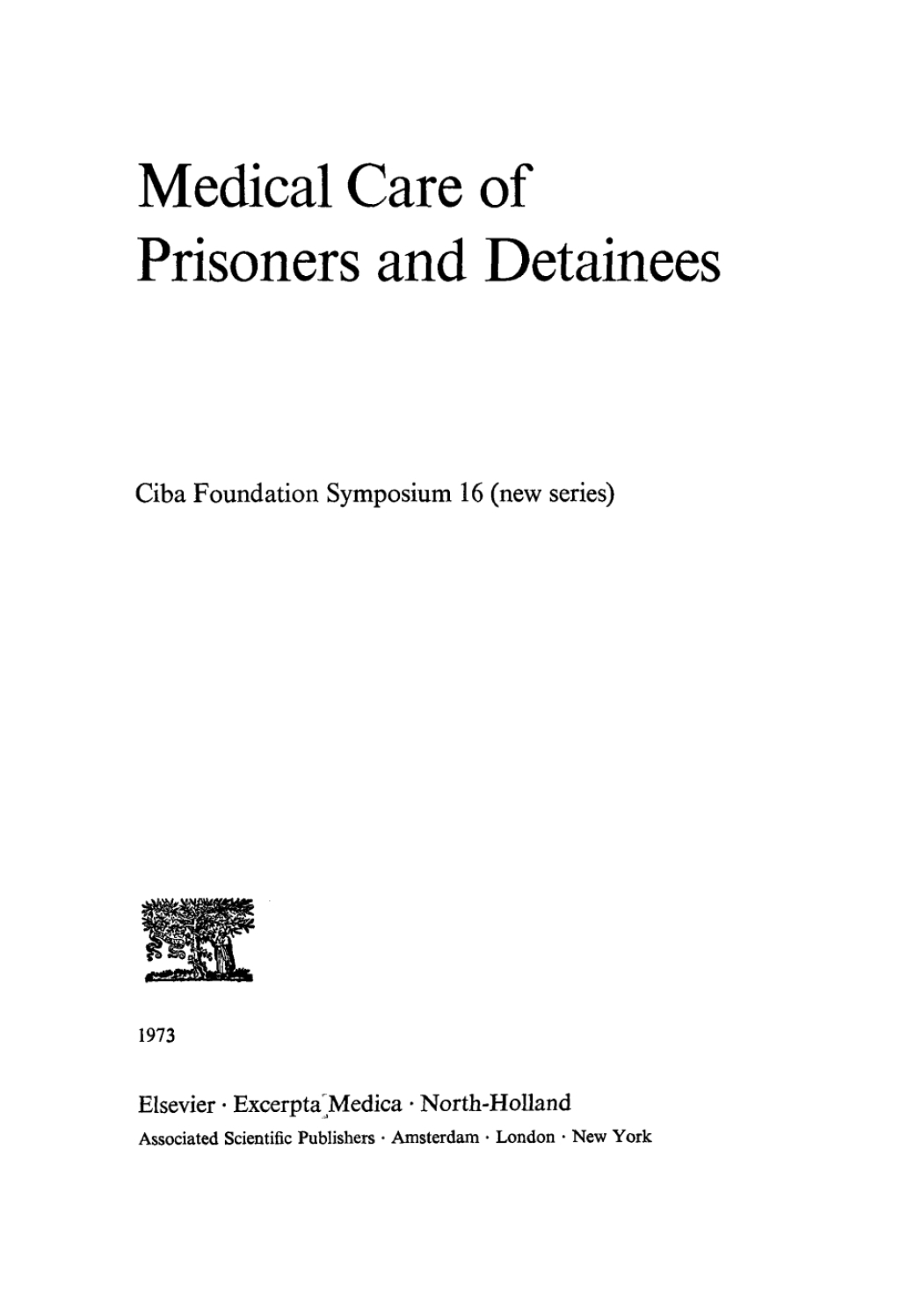Medical Care of Prisoners and Detainees 1st Edition â€“ PDF/EPUB Version Downloadable
