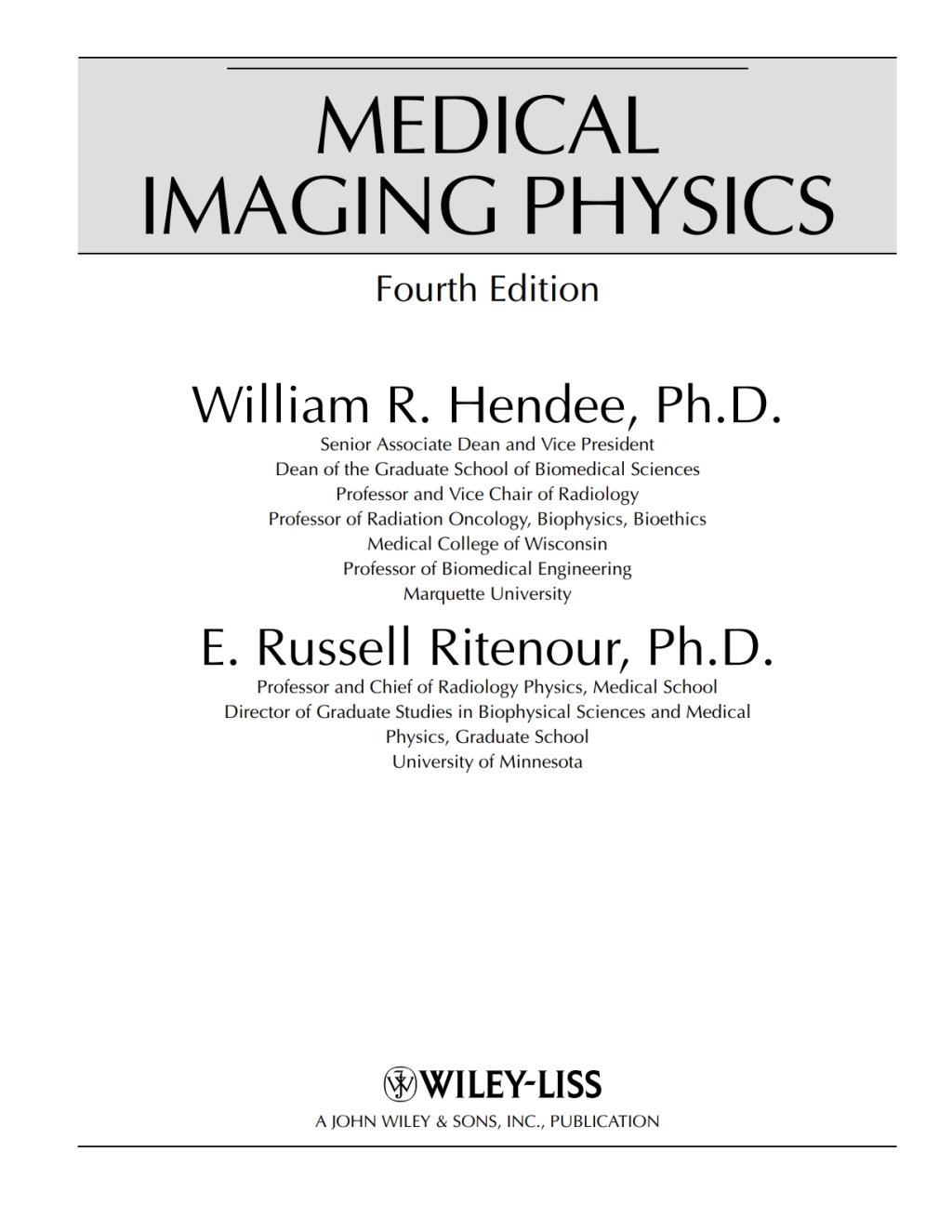 Medical Imaging Physics 1st Edition â€“ PDF/EPUB Version Downloadable