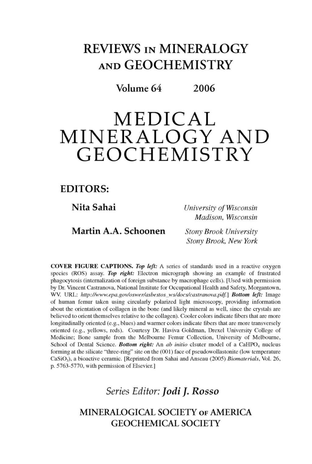 Medical Mineralogy and Geochemistry 1st Edition â€“ PDF/EPUB Version Downloadable