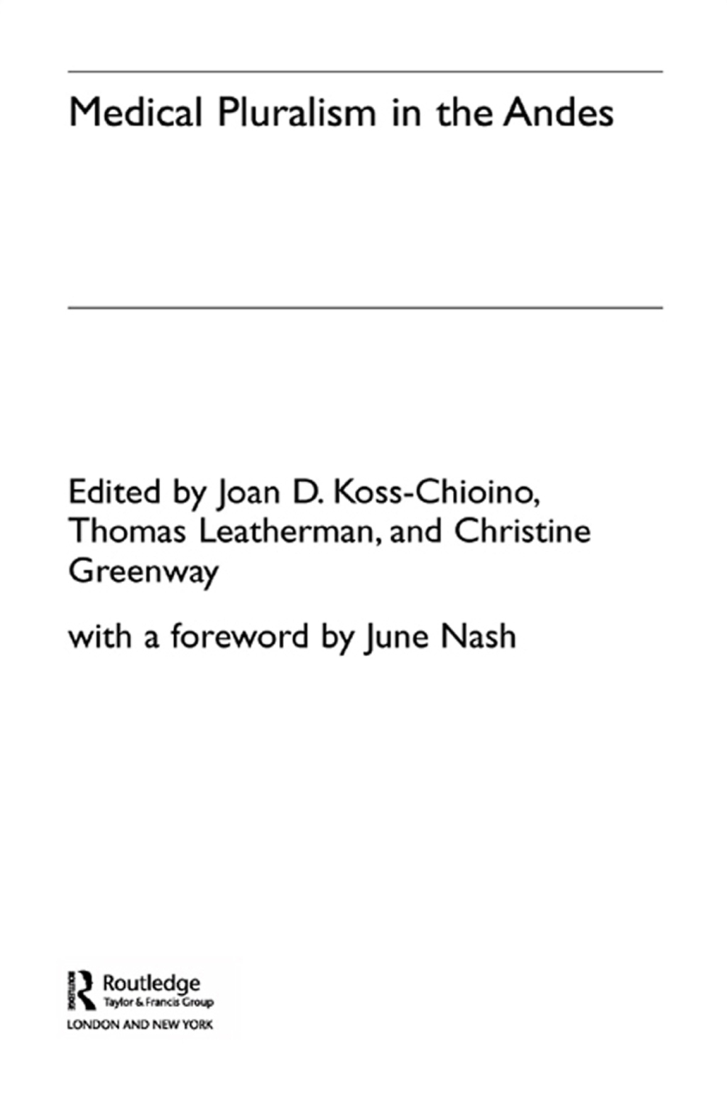 Medical Pluralism in the Andes 1st Edition â€“ PDF/EPUB Version Downloadable