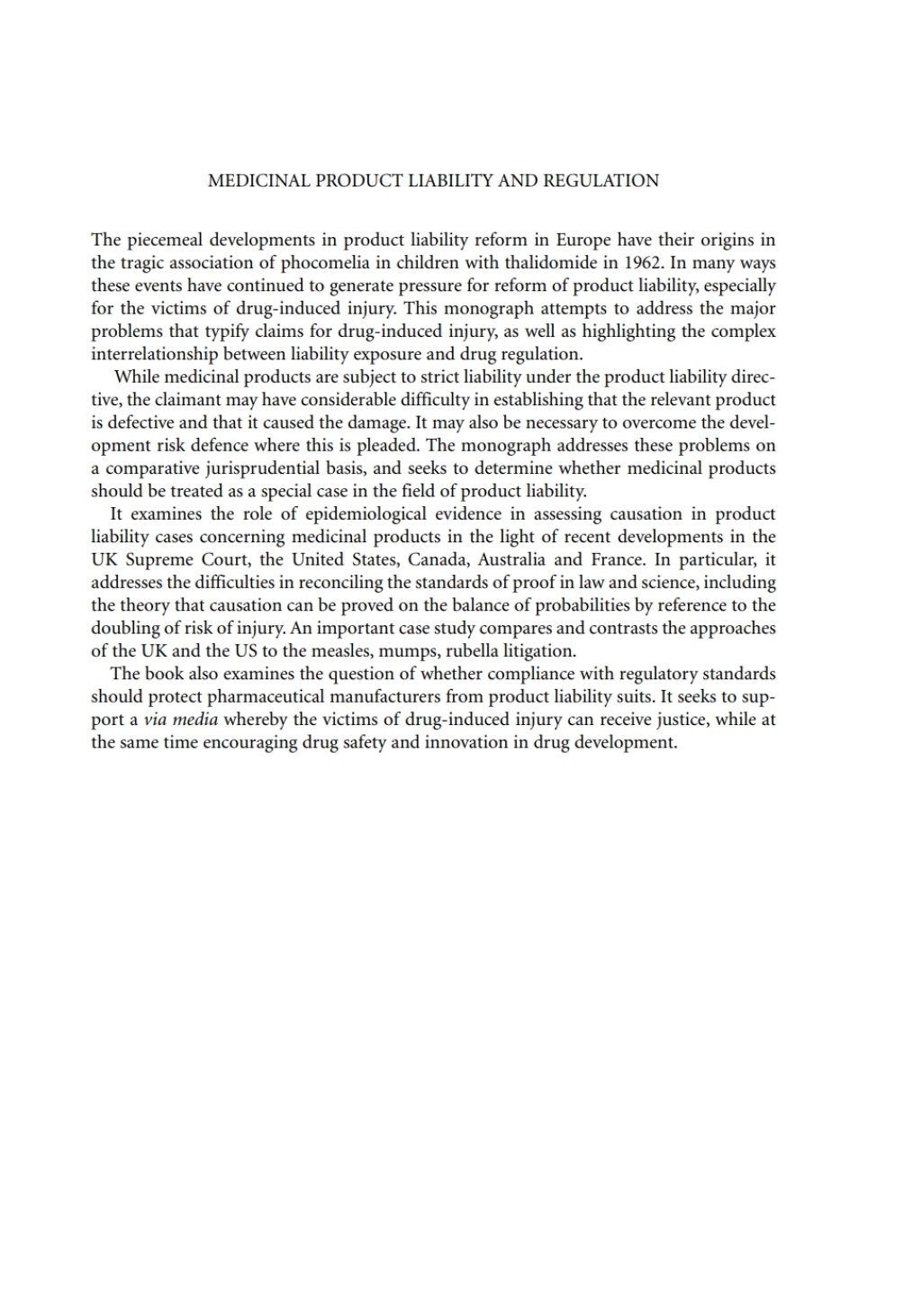 Medicinal Product Liability and Regulation Best Practice Guide to Regulation (EC) No 1907/2006 1st Edition â€“ PDF/EPUB Version Downloadable