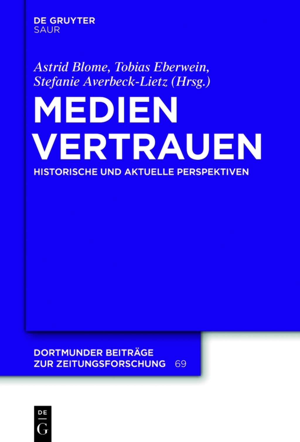 Medienvertrauen Historische und aktuelle Perspektiven 1st Edition â€“ PDF/EPUB Version Downloadable