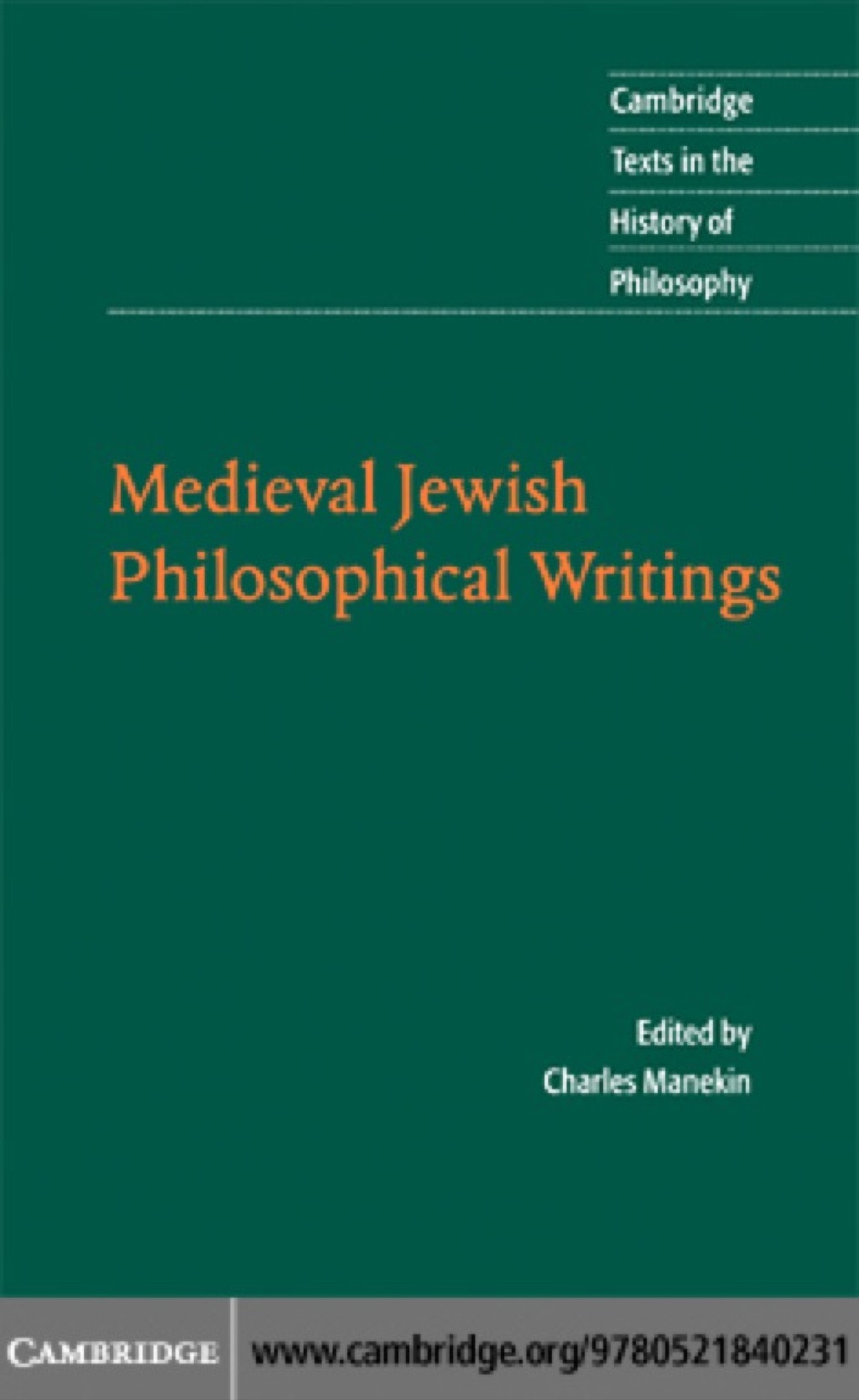 Medieval Jewish Philosophical Writings 1st Edition â€“ PDF/EPUB Version Downloadable