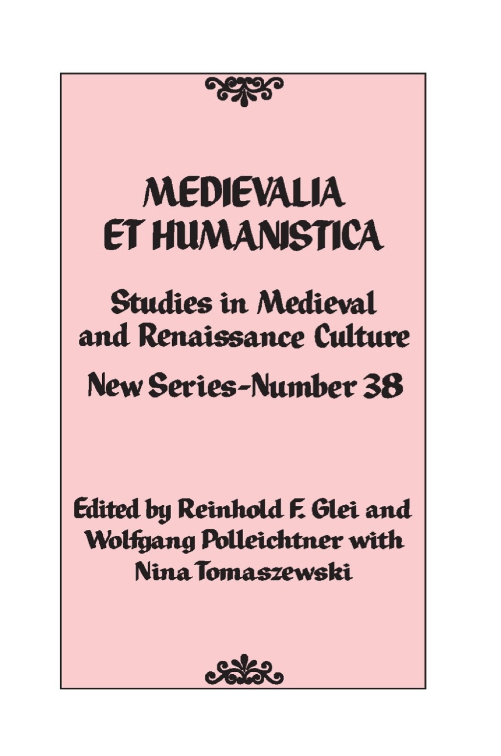 Medievalia et Humanistica, No. 38  â€“ PDF/EPUB Version Downloadable