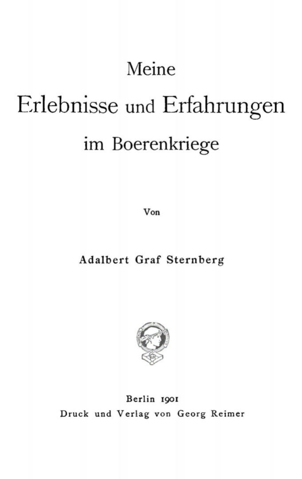 Meine Erlebnisse und Erfahrungen im Boerenkriege 1st Edition â€“ PDF/EPUB Version Downloadable