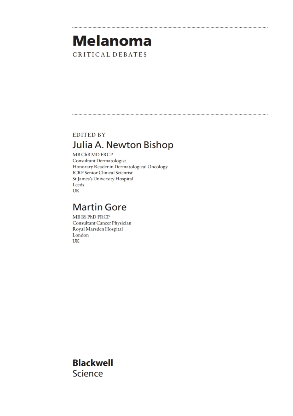 Melanoma Critical Debates 1st Edition â€“ PDF/EPUB Version Downloadable