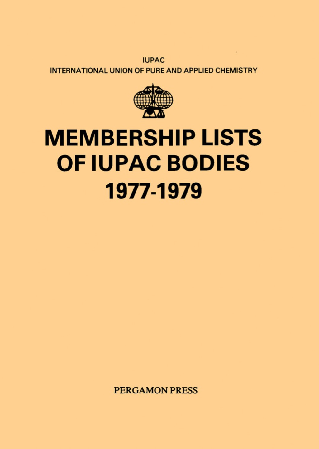 Membership Lists of IUPAC Bodies 1977-1979  â€“ PDF/EPUB Version Downloadable
