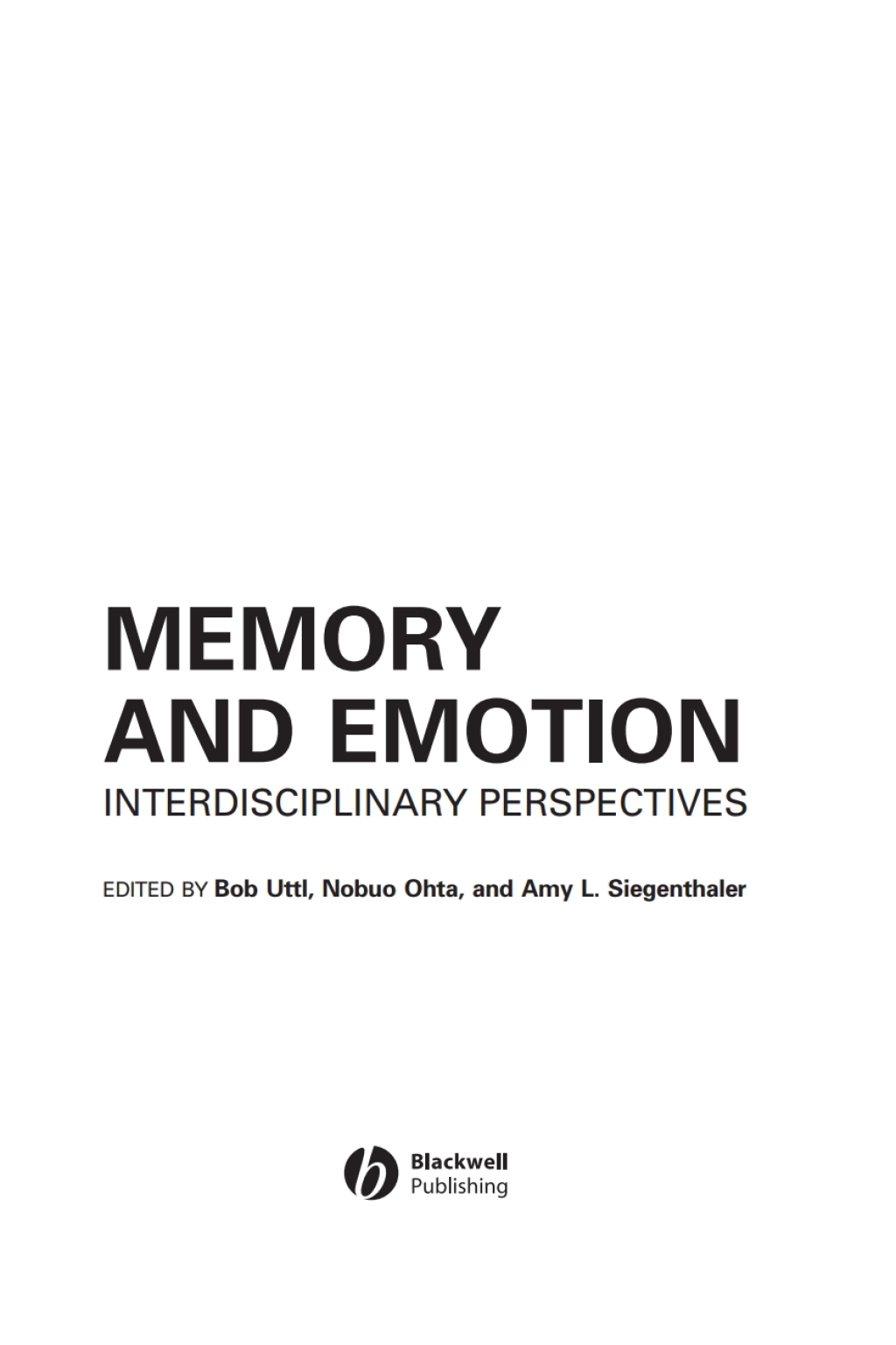 Memory and Emotion Interdisciplinary Perspectives 1st Edition â€“ PDF/EPUB Version Downloadable