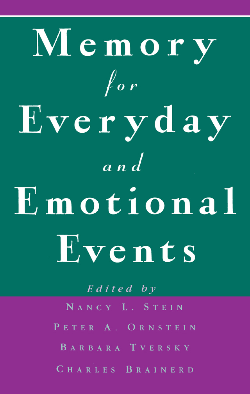 Memory for Everyday and Emotional Events 1st Edition â€“ PDF/EPUB Version Downloadable