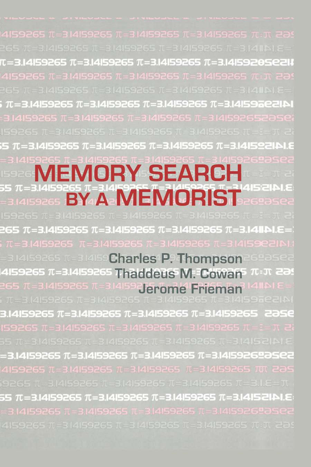 Memory Search By A Memorist 1st Edition â€“ PDF/EPUB Version Downloadable