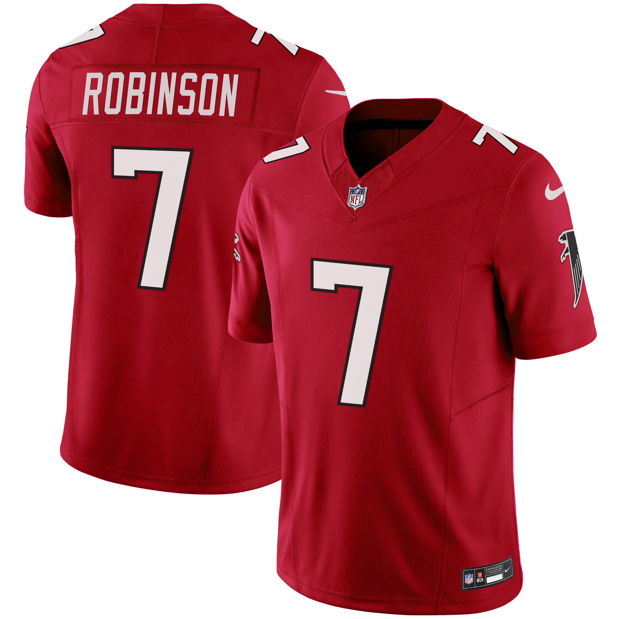 Men Bijan Robinson Atlanta Falcons Vapor Limited Red Jersey - All Stitched