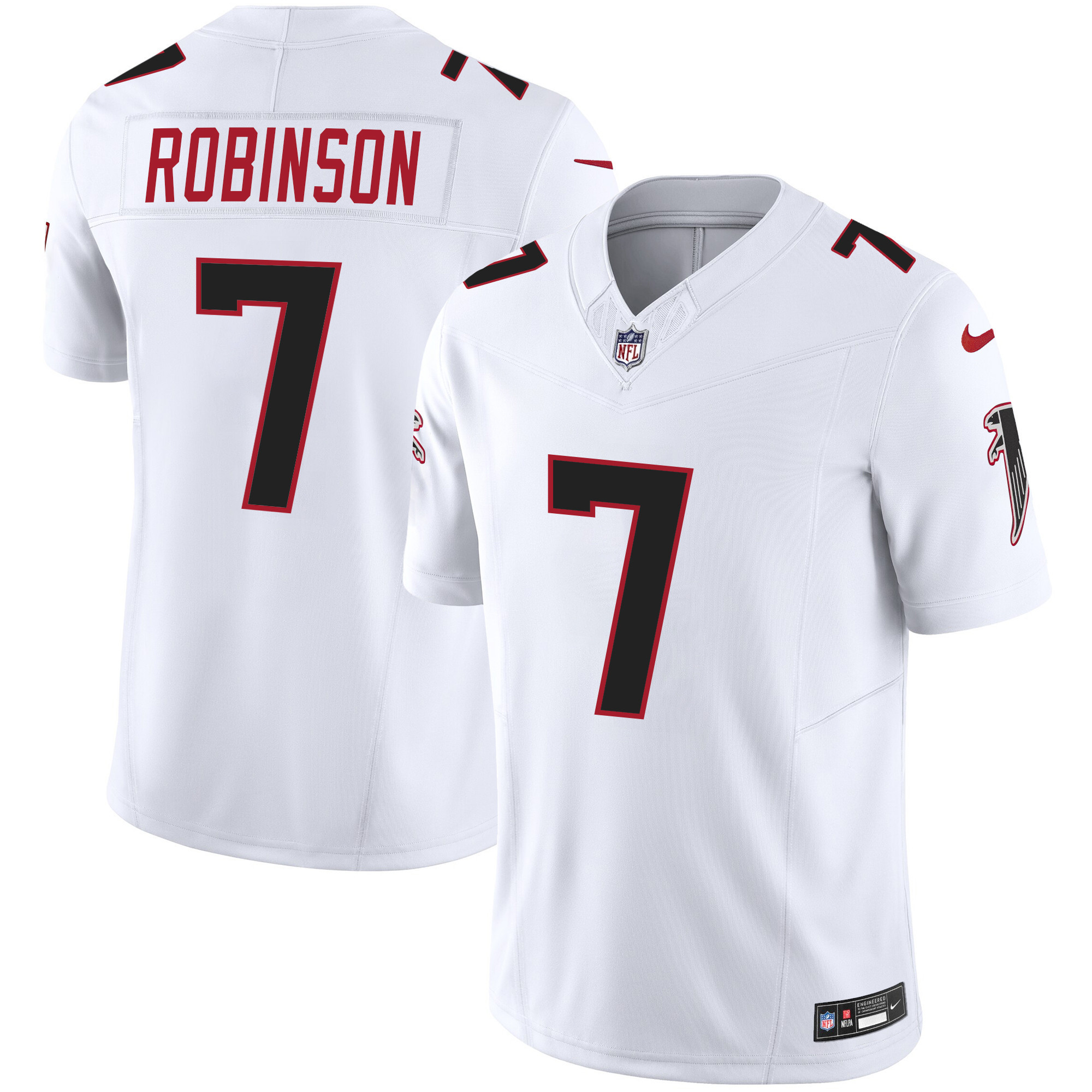 Men Bijan Robinson Atlanta Falcons Vapor Limited White Jersey - All Stitched