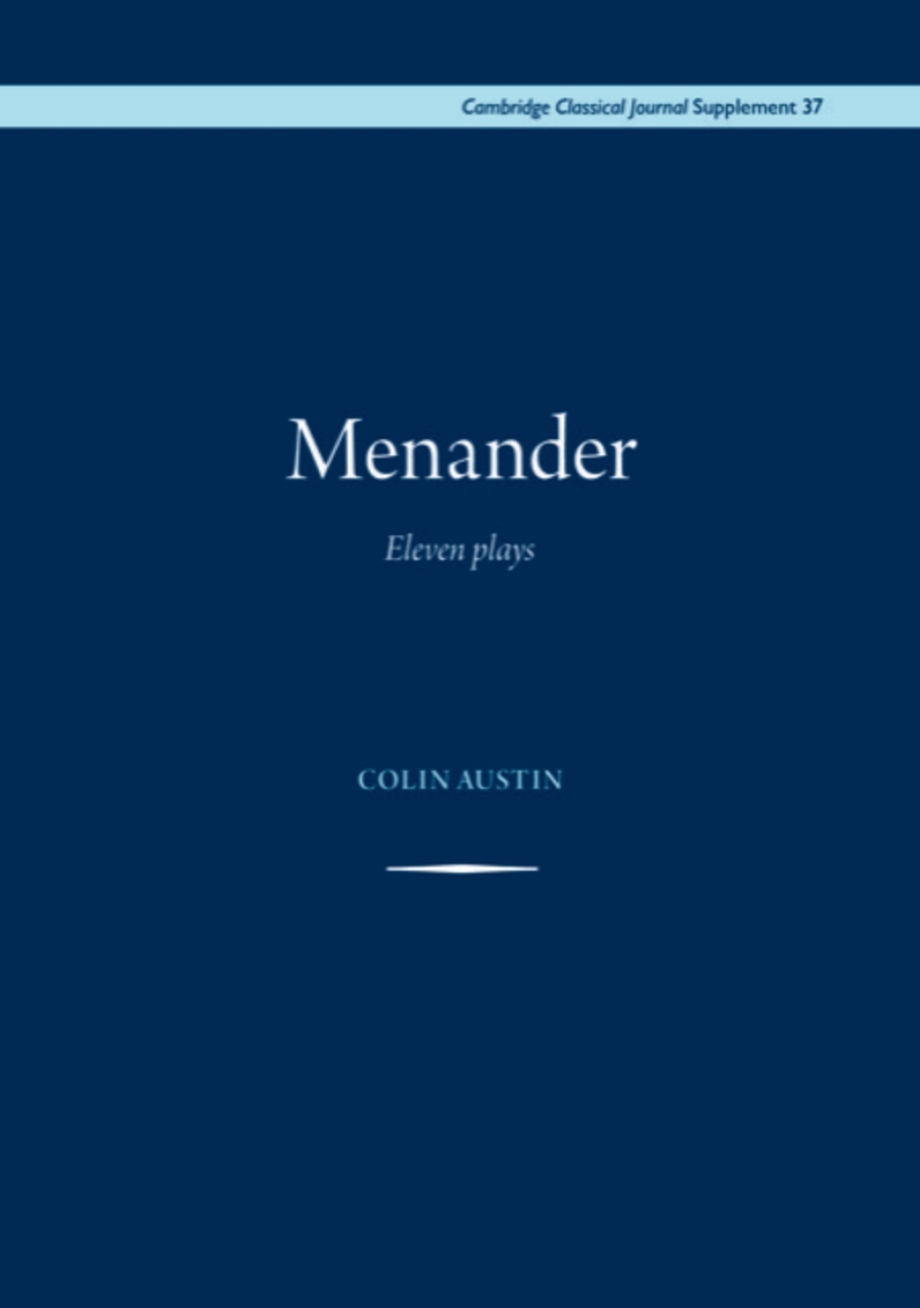 Menander Eleven Plays  â€“ PDF/EPUB Version Downloadable