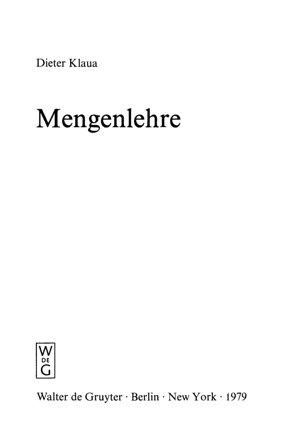 Mengenlehre 1st Edition â€“ PDF/EPUB Version Downloadable