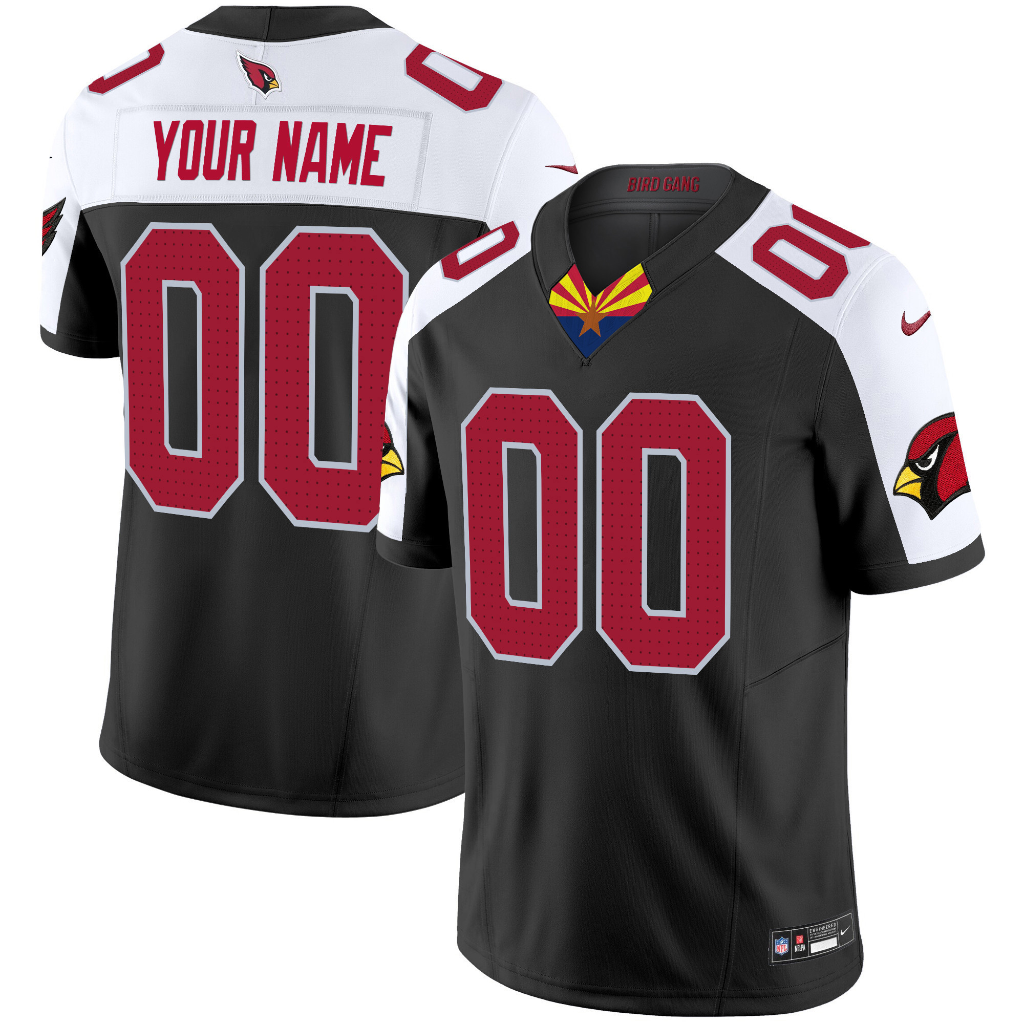 Men's Arizona Cardinals 2024 Special Vapor Limited Custom Black Alternate Jersey - All Stitched